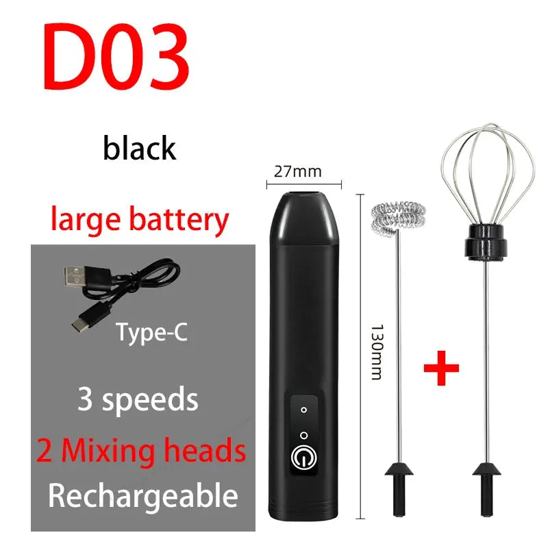 Wireless Handheld Electric Milk Frother & Coffee Whisk My Store