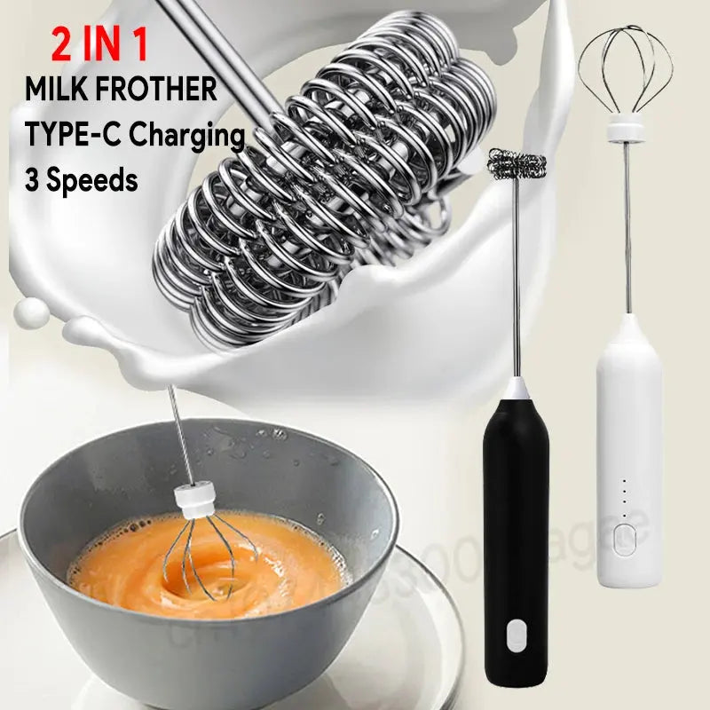 Wireless Handheld Electric Milk Frother & Coffee Whisk My Store