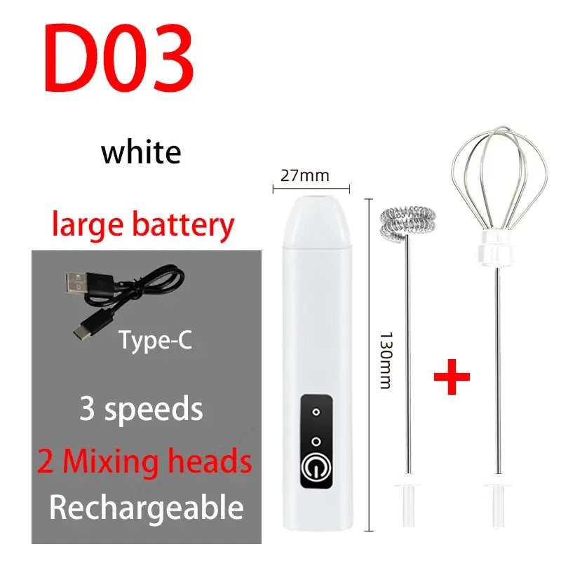 Wireless Handheld Electric Milk Frother & Coffee Whisk My Store