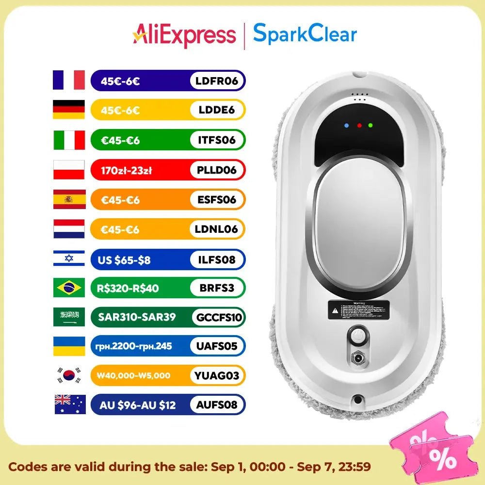 5600Pa Automatic Window Cleaning Robot My Store
