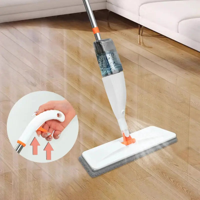 Large Rotating Spray Mop with Microfiber Pads My Store