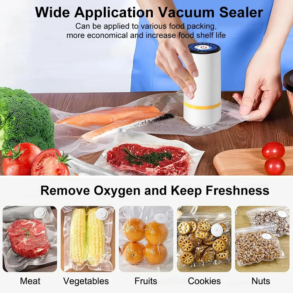 Mini Electric Vacuum Air Pump for Food Storage Bags My Store
