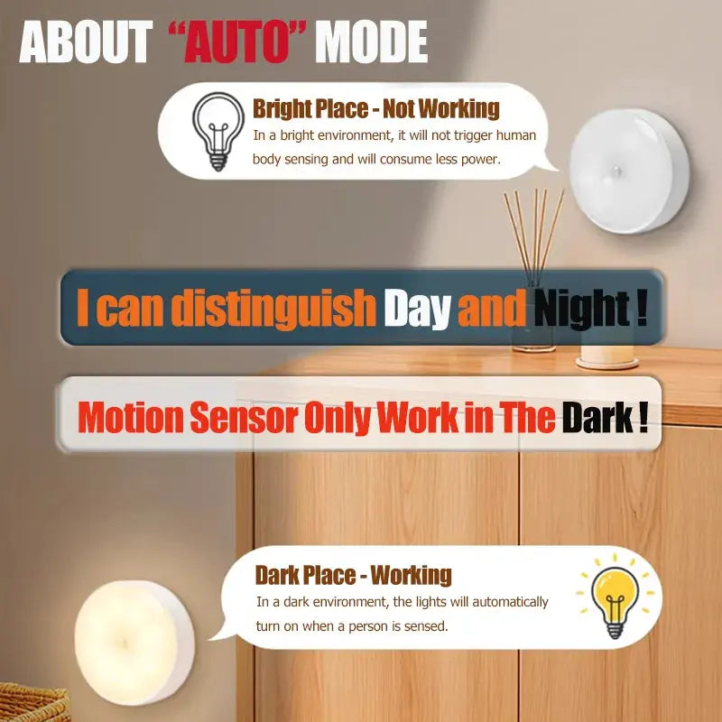 Motion Sensor USB Rechargeable LED Light My Store