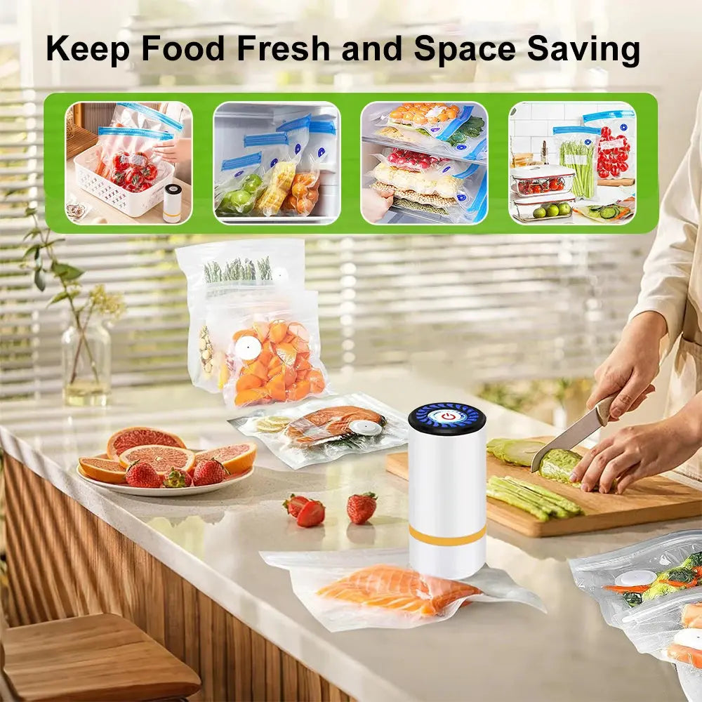 Mini Electric Vacuum Air Pump for Food Storage Bags My Store